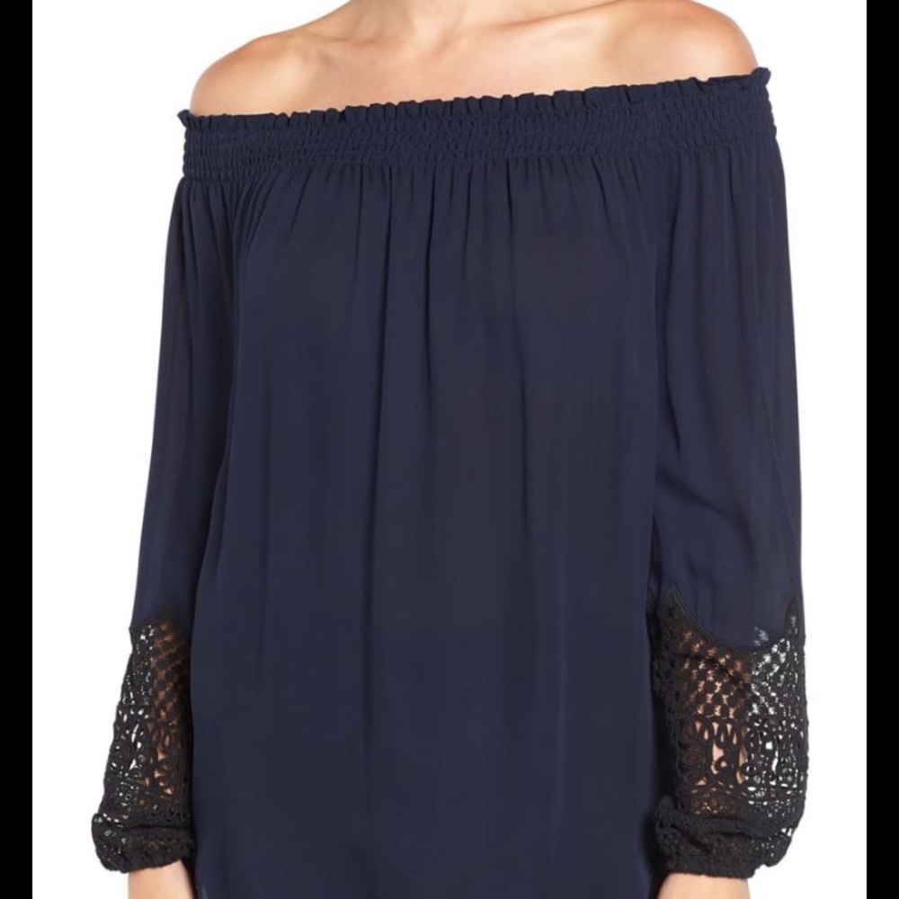 Kobi Halperin off the shoulder top